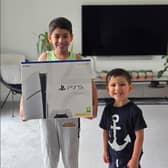 Ilyaan Dar with younger brother Zaydaan