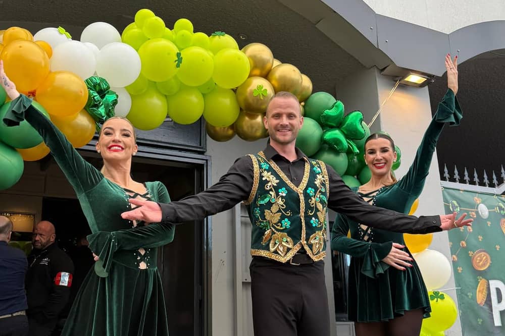 The fabulous The Showboat Blackpool dancers are back today for The River Dance at 2:50pm