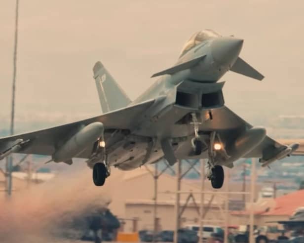 The Fighter Show follows Lancashire-built jet teh Eurofighter Typhoon to Las Vegas