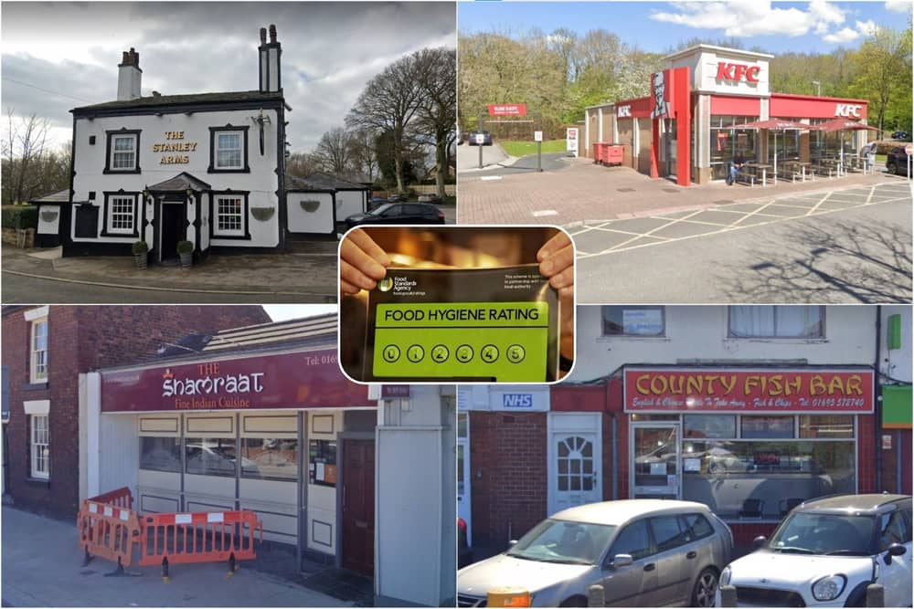 Food hygiene fails and passes as 22 businesses in Lancashire given new ratings