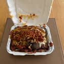 Pizza Spud from the Spud House takeaway in Blackpool.