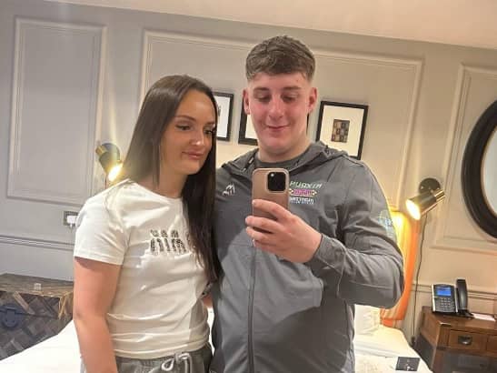 Millie Radford, one of the children of Britain's biggest family the Radfords with her husband Harley Passmore. Photo by Instagram/@harleyypassmore.