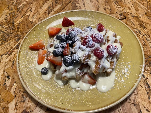 Berry Stack Waffle from Bob and Berts in Blackpool