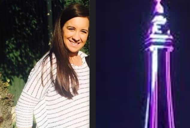 Jessica Shaw will turn Blackpool Tower purple