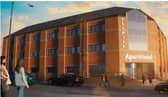 Artist's impression of the proposed holiday apartments development 