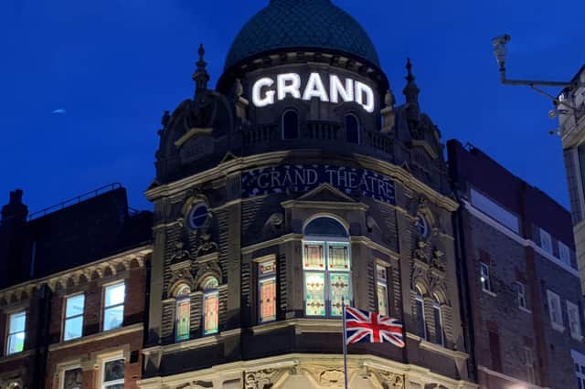 Blackpool Grand Theatre at night