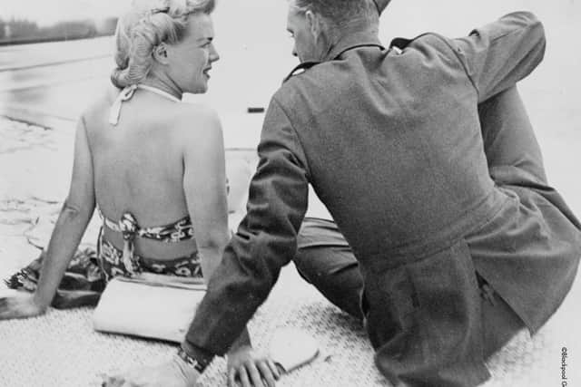 One of the photographs from the Wartime Blackpool exhibition at Showtown
