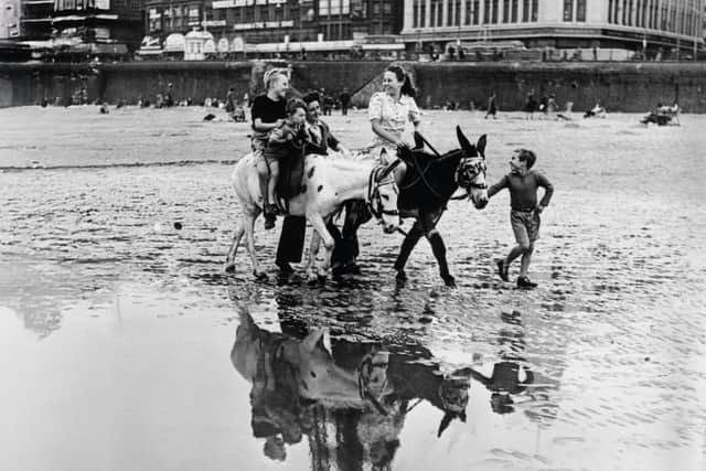 One of the images from the Wartime Blackpool exhibition at Showtown