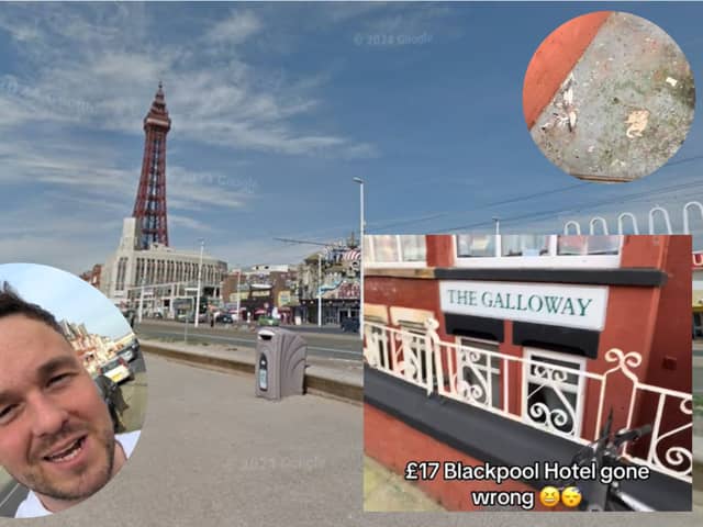 A TikToker has headed up to Blackpool to review a £17 per night hotel