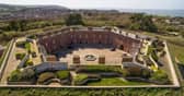 The stunning roof garden at Golden Hill Fort, an old Victorian fortress on the Isle of Wight, where a three-bedroom house is for sale with a guide price of £295,000