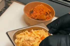 Some of the mouth-watering dishes on offer at the newly opened Lancashire Jackets shop in Blackpool. 
