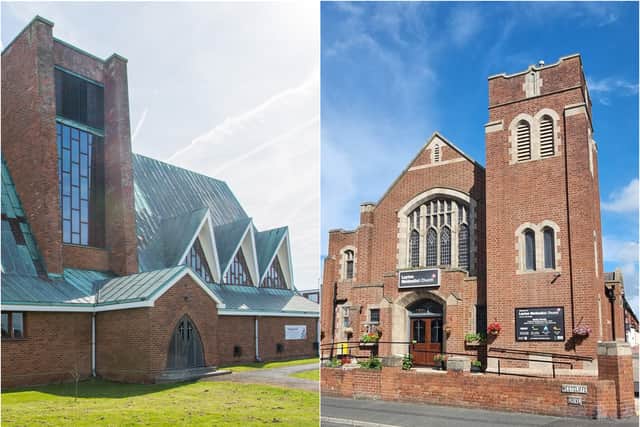 Fleetwood St Nicholas (left) and Layton Methodist Church