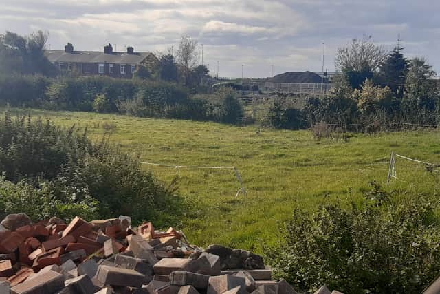 the site of the nine new homes on School Road