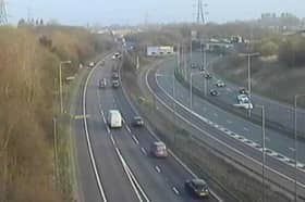 The M61 northbound between J2 and J3 for the A666 is closed due to planned overnight roadworks which have overrun their pre-agreed end time.