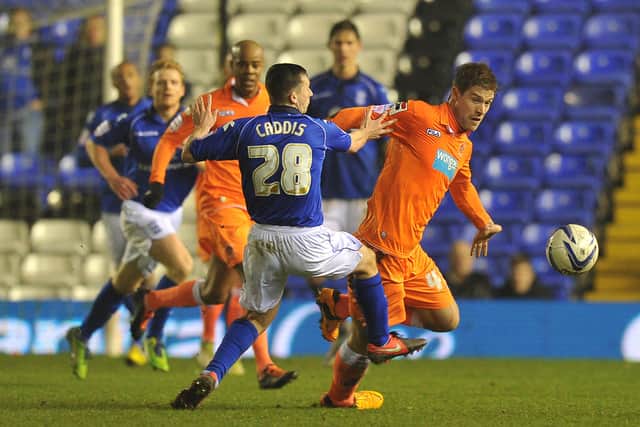 Marko Futacs made his Blackpool debut in a 1-1 draw at Birmingham in March 2012