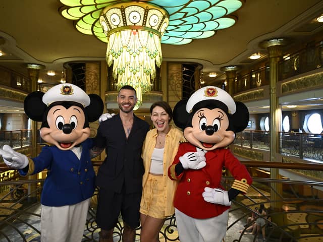 Emma and Matt Willis on board a Disney Cruise Line