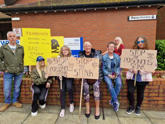 Landfill protesters previously campaigned outside Wyre Council chambers