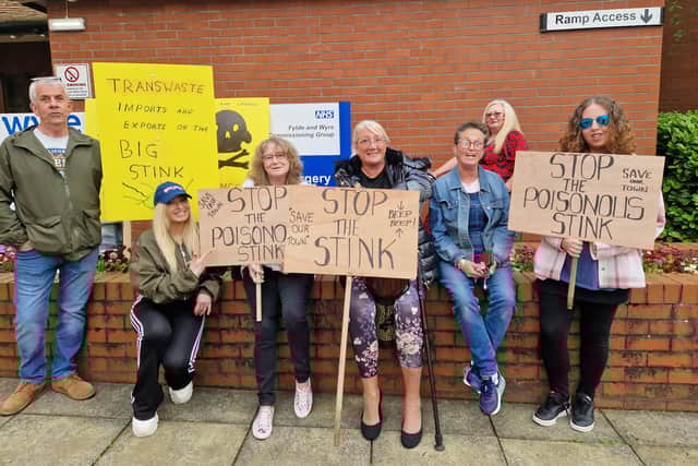 Landfill campaigners previously syaged a demonstration outside Wyre Council's civic centre