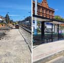 St Annes town centre improvements taking shape with new bus shelter complete.