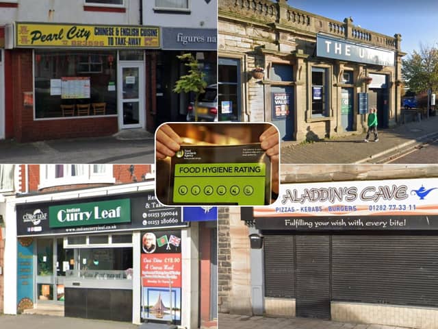 Food hygiene ratings handed to 22 establishments in Lancashire