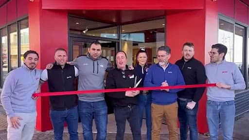Cutting the ribbon on Blackpool's new Wendy's burger venue