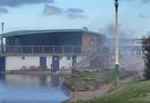 The scene of the fire at The View fish and chips restaurant on the Promenade in St Annes on Sunday afternoon (April 13) 