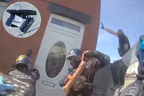 A “handgun” was seized during a drug raid at a home in Blackpool