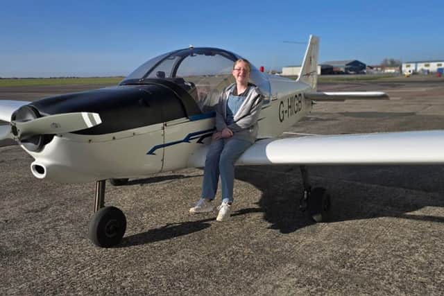 Amy Atkinson flew a plane solo on her 16th birthday