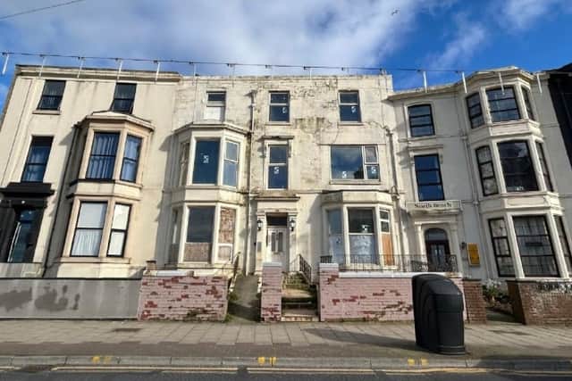 The site at 186 Promenade in Blackpool