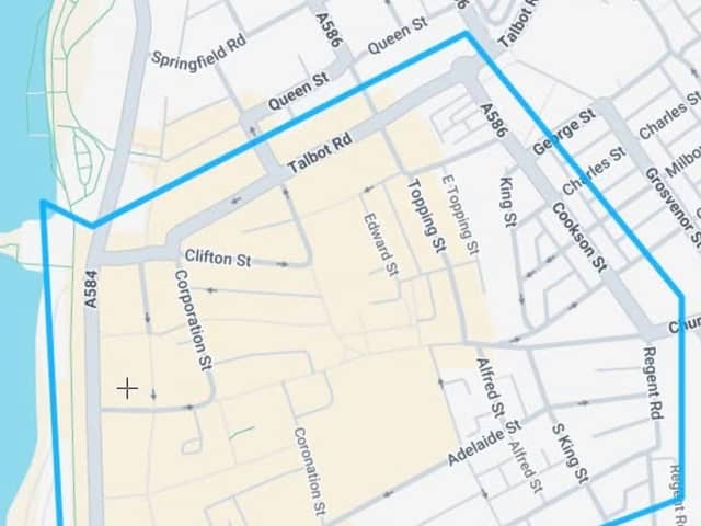 The areas covered in the Section 34 dispersal order. 