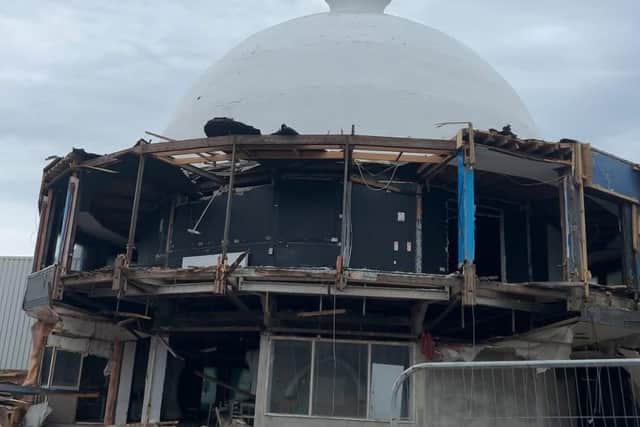 Demolition is ongoing as the park makes way for a brand new 138ft Gyro Swing ride, which will open in 2026