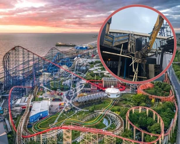 Demolition is ongoing as the park makes way for a brand new 138ft Gyro Swing ride, which will open in 2026