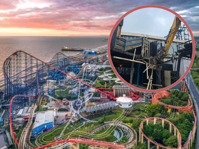Demolition is ongoing as the park makes way for a brand new 138ft Gyro Swing ride, which will open in 2026
