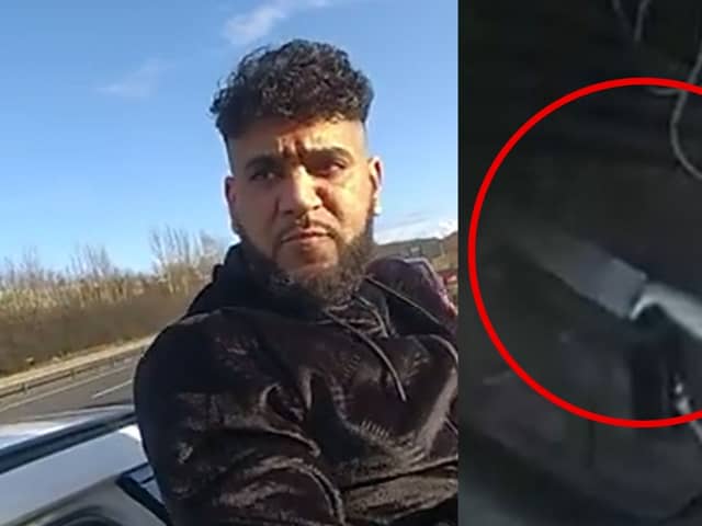 Sheffield man caught with 8-inch knife and £130k of heroin.