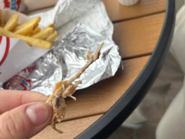 A customer reportedly found the bone inside a Wendy's Chicken Sandwich in Blackpool on Wednesday (April 16)