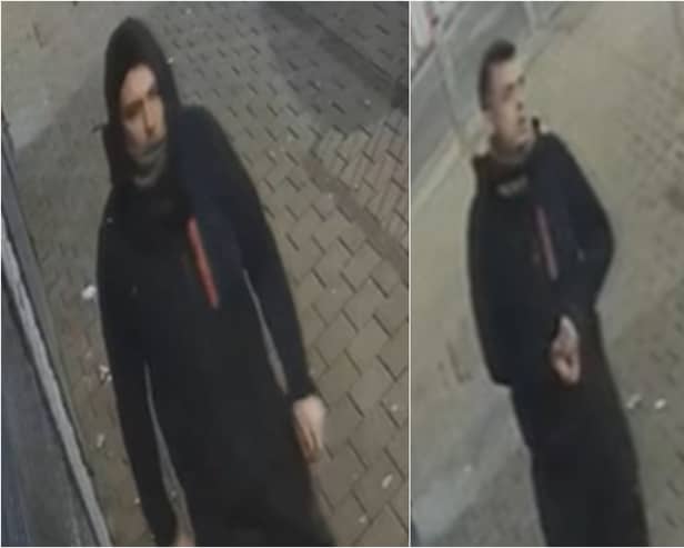 Officers want to speak to this man after a burglary at a pub in Blackpool