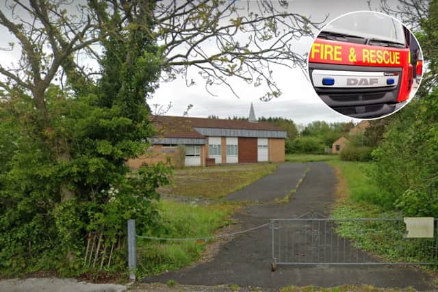 An arson investigation is underway after a large fire broke out at a derelict church in Thornton
