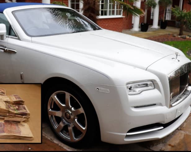 Kelly, 63, splashed hundreds of thousands of pounds from the proceeds of his crimes on luxury items, including a yacht, Bentley and Rolls Royce cars, a £100,000 watch
and a £2,000 Versace dining service set