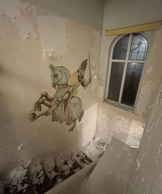 Mural discovered at a home in Stanley Park