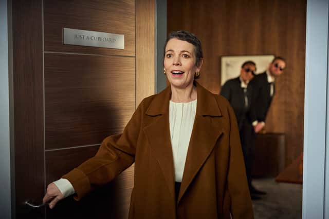 TV and film star Olivia during one of the advert's scenes.