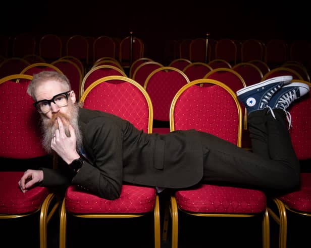 Ryan Gleeson poses for our photographer at the oficial launch of the Blackpool Comedy Festival 2025. 