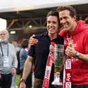 Rob McElhenney and Ryan Reynolds, co-owners of Wrexham AFC, are looking to make some big-name signings this summer (Photo by Kya Banasko/Getty Images)