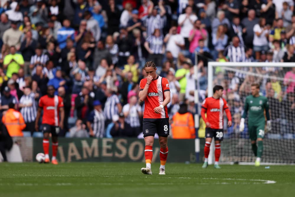 Luton Town suffered relegation from the Championship (Photo by Paul Harding/Getty Images)