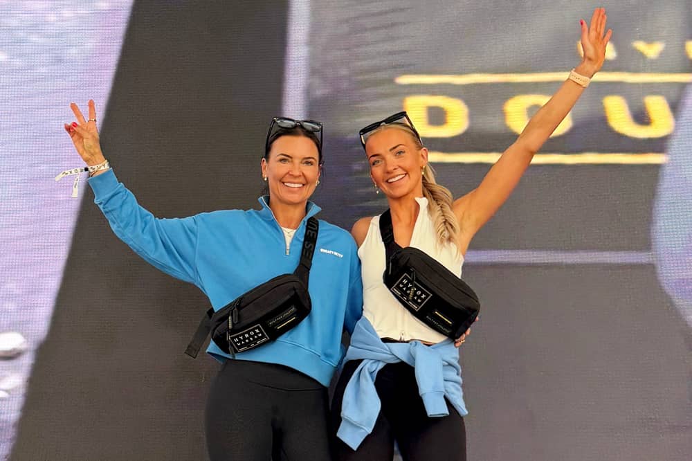 Erica Boys, 53, and her daughter Ella, 24, who teamed up for an intense Hyrox competition.
