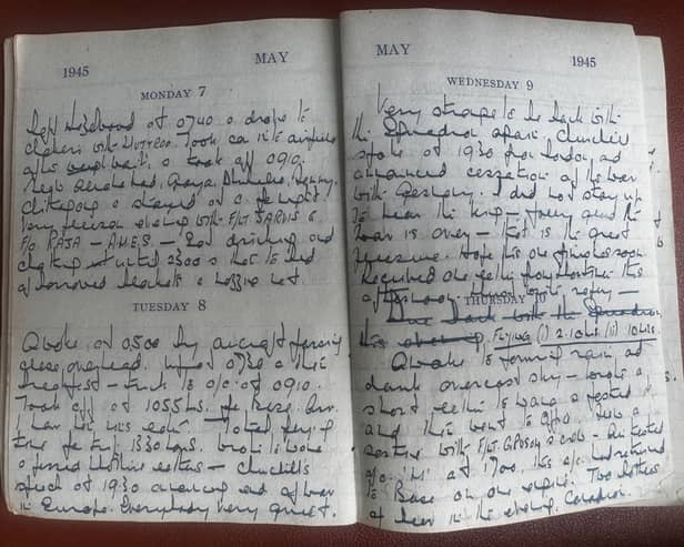 RAF pilot Peter Bell's diary - 1945