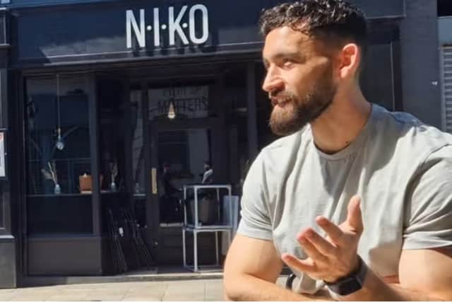 Nikola pictured outside his bar, NIKO on Guildhall Street. | NW