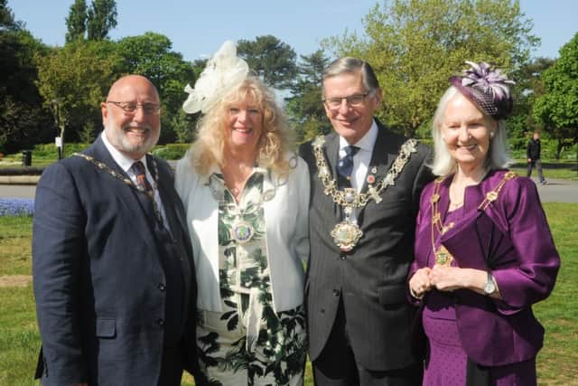 From left to right: Mr Paul Little (Deputy Mayor's Consort), Cllr Cheryl Little (Deputy Mayor), Cllr Frank Andrews (Mayor) and Mrs Ann Andrews (Mayoress). Photograph by Ray Thomas
