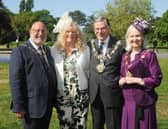 From left to right: Mr Paul Little (Deputy Mayor's Consort), Cllr Cheryl Little (Deputy Mayor), Cllr Frank Andrews (Mayor) and Mrs Ann Andrews (Mayoress). Photograph by Ray Thomas.