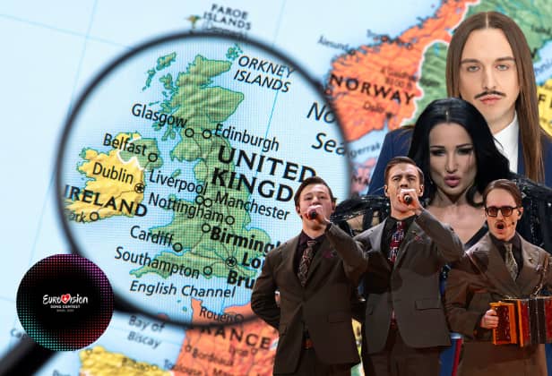 What areas in the United Kingdom have made their Eurovision 2025 predictions and what areas were correct with their answers in the last two competitions?