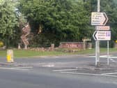 The scene of the crash in Preston New Road, Freckleton